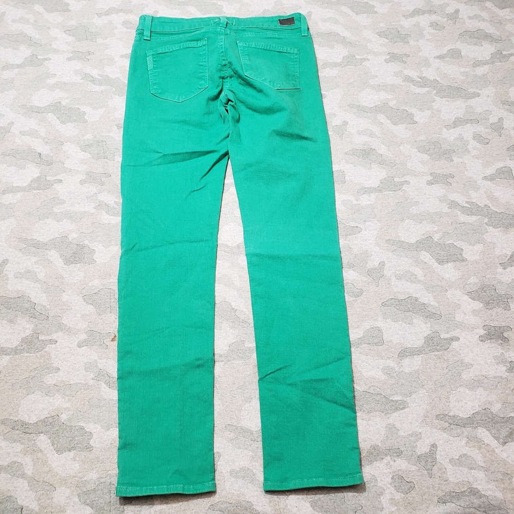 Paige Jeans Womens 27 Green Made In USA Skyline Ankle - Picture 10 of 11